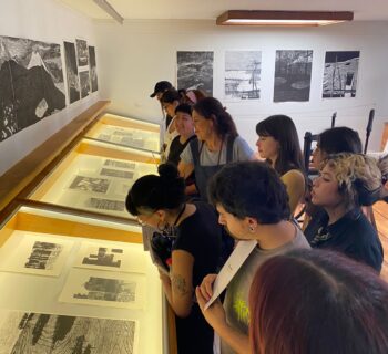 Visita sección del Instrumental de Grabado de la carrera de Licenciatura en Artes Visuales de la Universidad de Chile